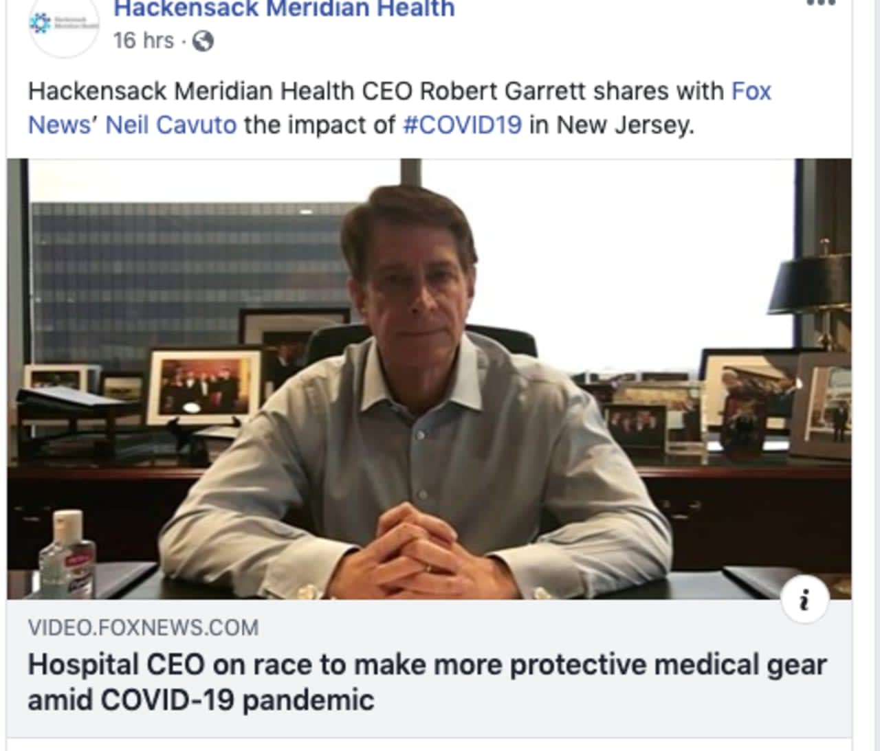 Hackensack Meridian Health CEO Robert Garrett