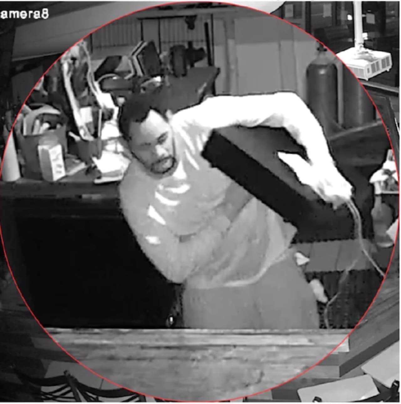A suspect who stole a cash drawer from a restaurant in Bridgeport is at large and police are asking the public for help in identifying and finding him.