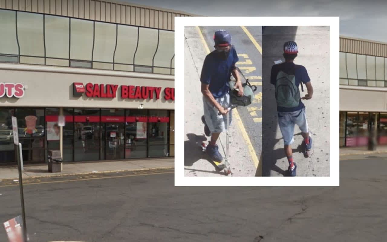 Bloomfield police are seeking the man who stole flat irons from Sally Beauty on Bloomfield Avenue.