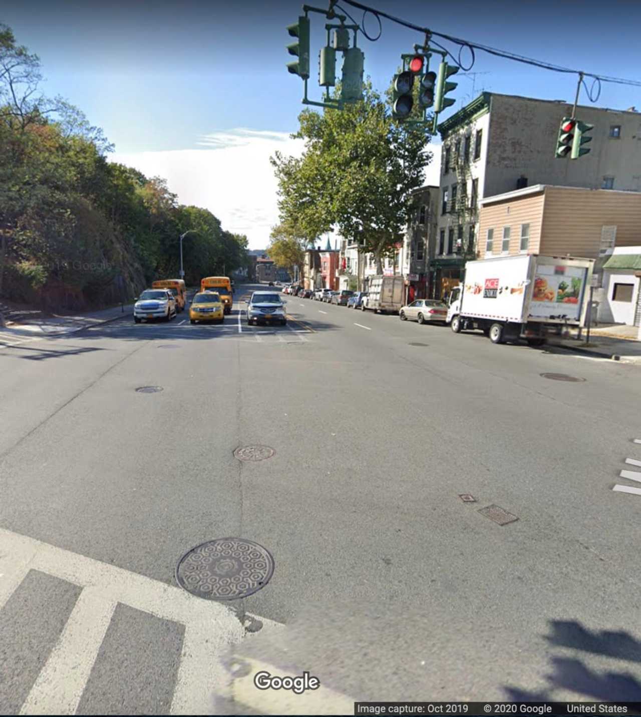 Yonkers Avenue at Walnut Street in Yonkers.