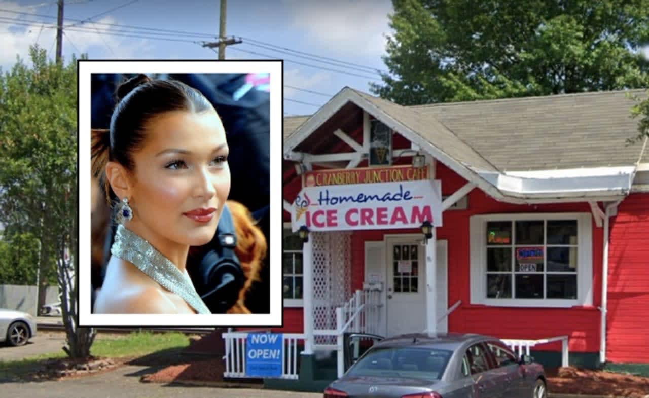 Bella Hadid stopped by Cranberry Junction in Hackensack with a friend.