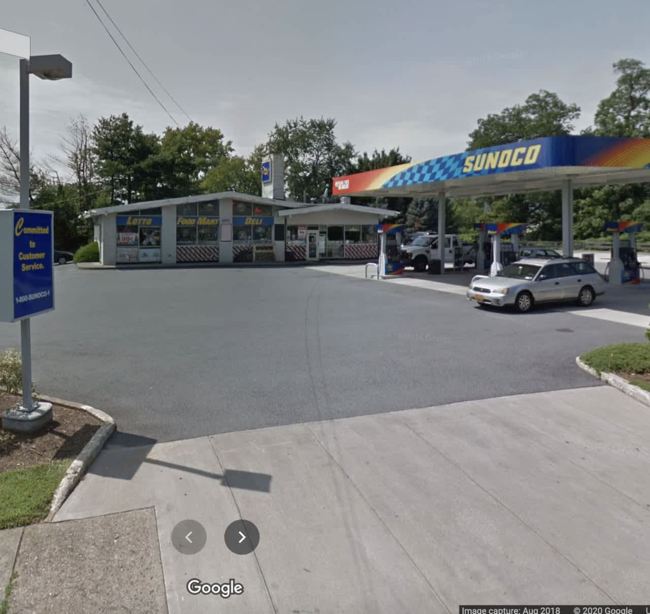 Police are searching for a man who robbed a gas station at gunpoint.