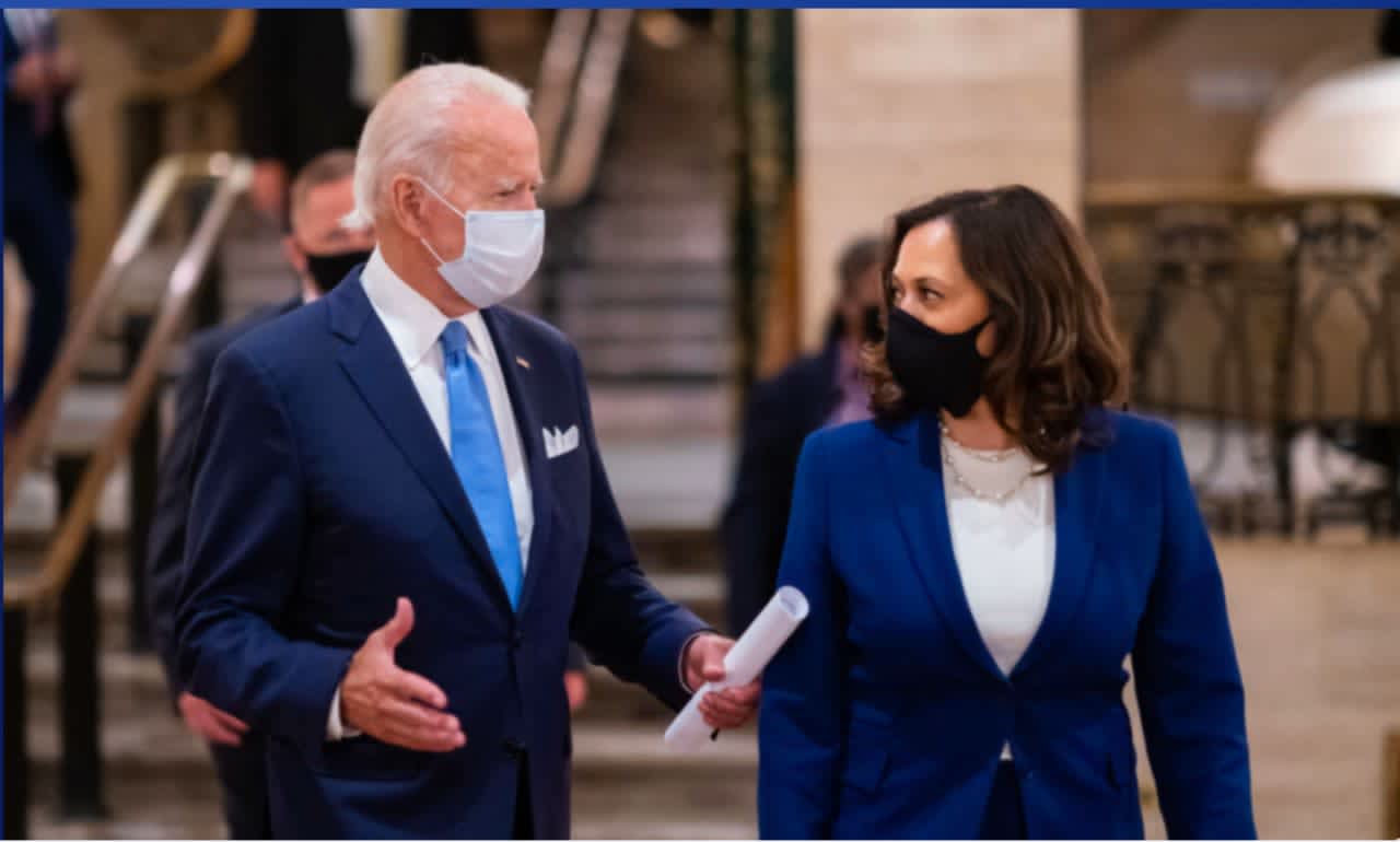 Joe Biden and Kamala Harris vowed to wear masks and enforce facial coverings over his first 100 days.
