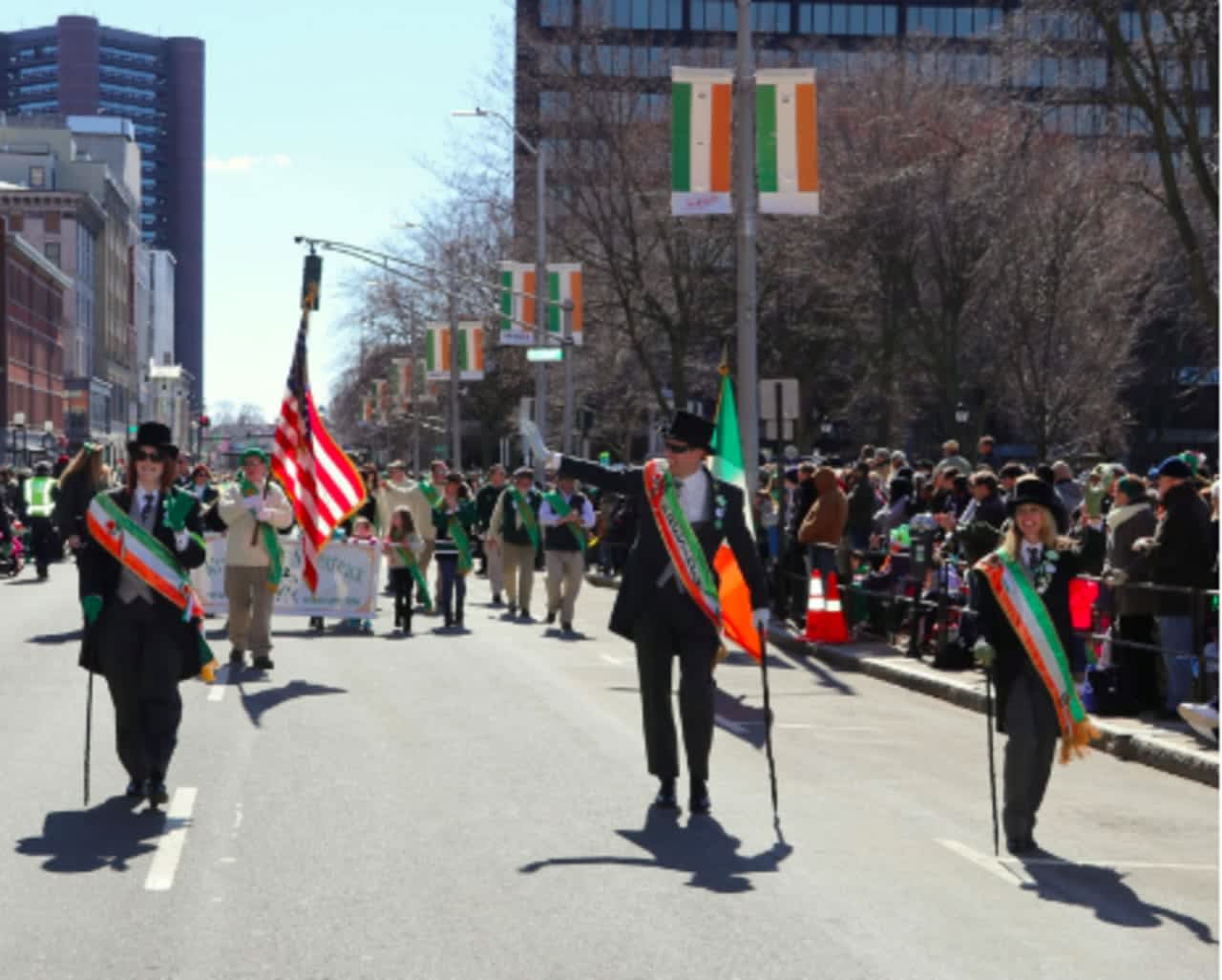 A previous St. Patrick's Day parade in New Haven.