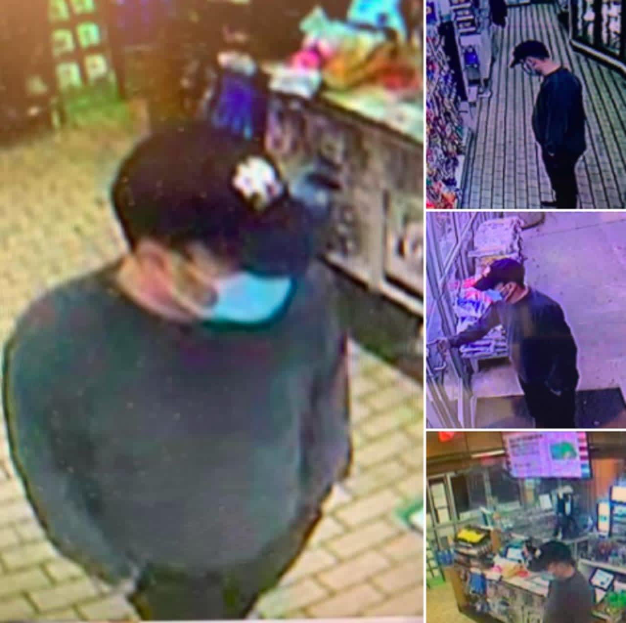 The man in the photos above robbed flashed a handgun at the cashier of the North Broadway convenience store in Pitman around 3 a.m. Wednesday, police said.