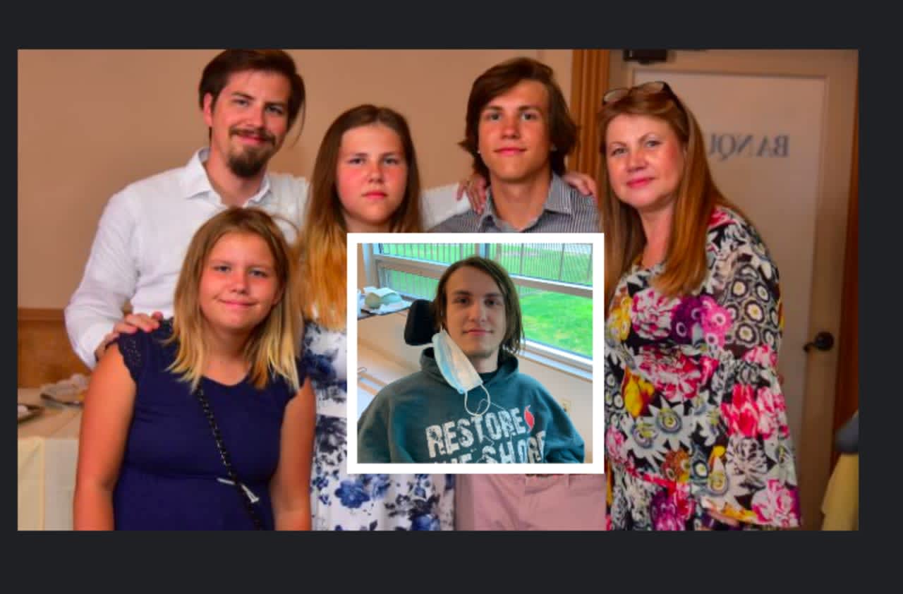 Tatiana Mouravskaia with her kids, including Anthony, 22.