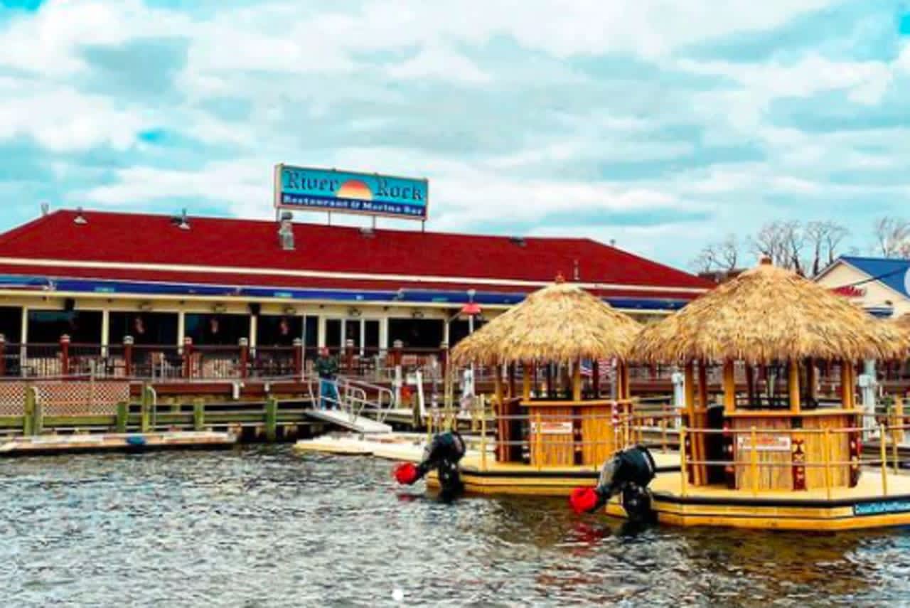This floating tiki will take you for cruise on the Manasquan River. All aboard at the River Rock Restaurant