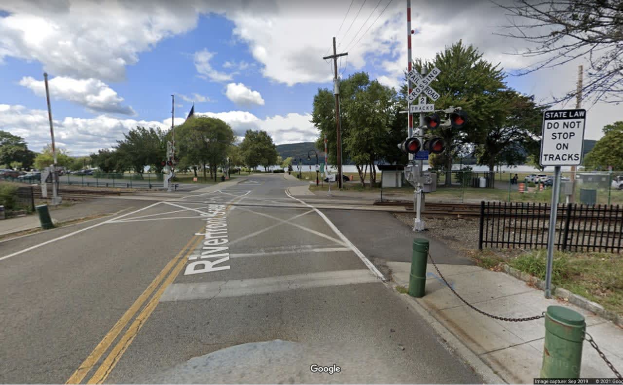 A vehicle with four occupants was hit by an Amtrak train in Peekskill.