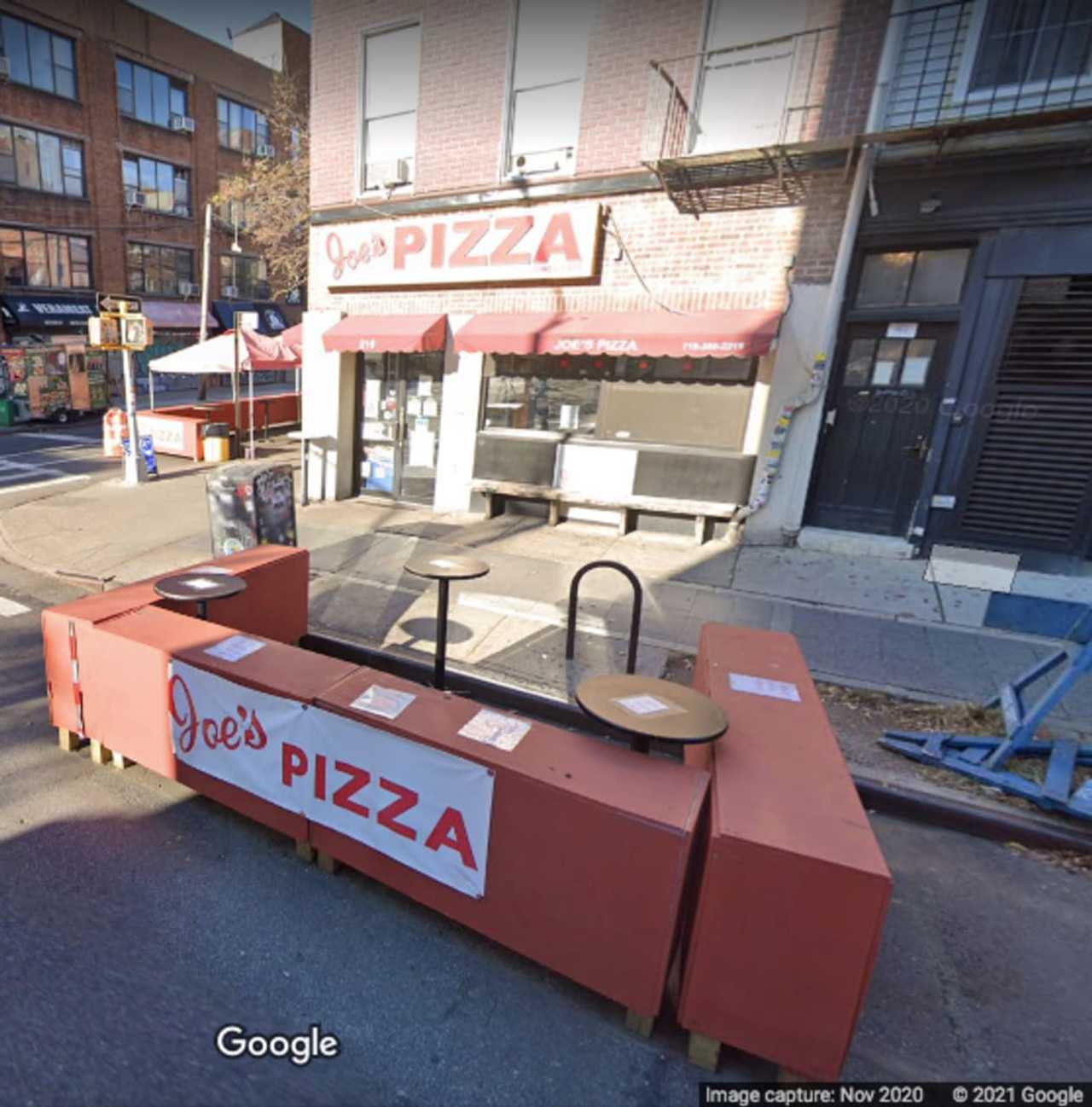 Joe's Pizza on Bedford Avenue in Brooklyn.