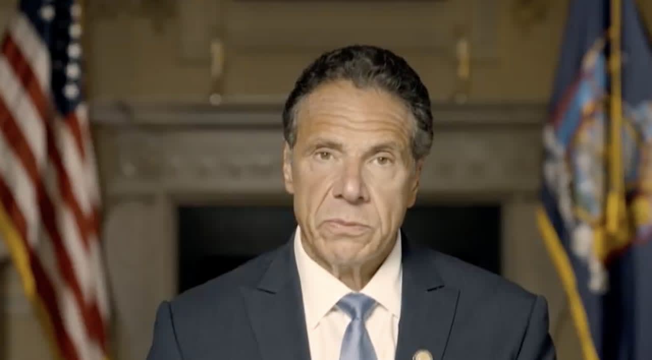 New York Gov. Andrew Cuomo responding to the Attorney General's report on Tuesday, Aug. 3.