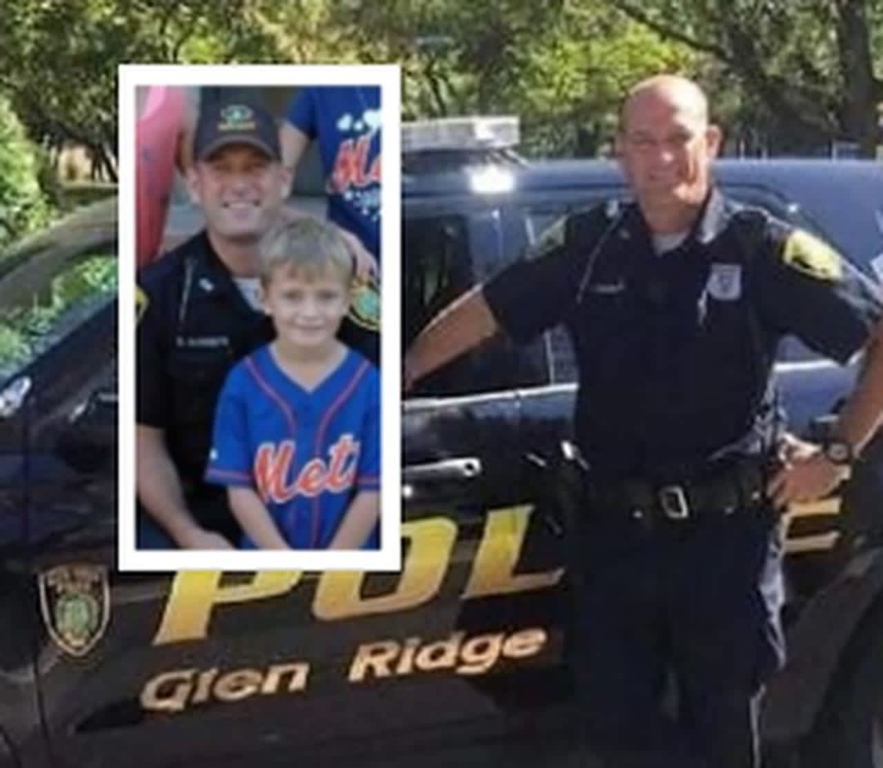 Glen Ridge Police Officer Charles "Rob" Roberts and son Gavin, who turned 12 Sunday.