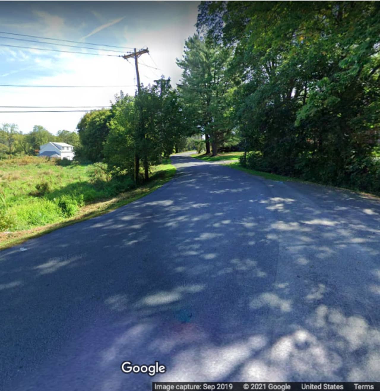 The area near where the first shooting occurred, on Newport Bridge Road in Pine Island.