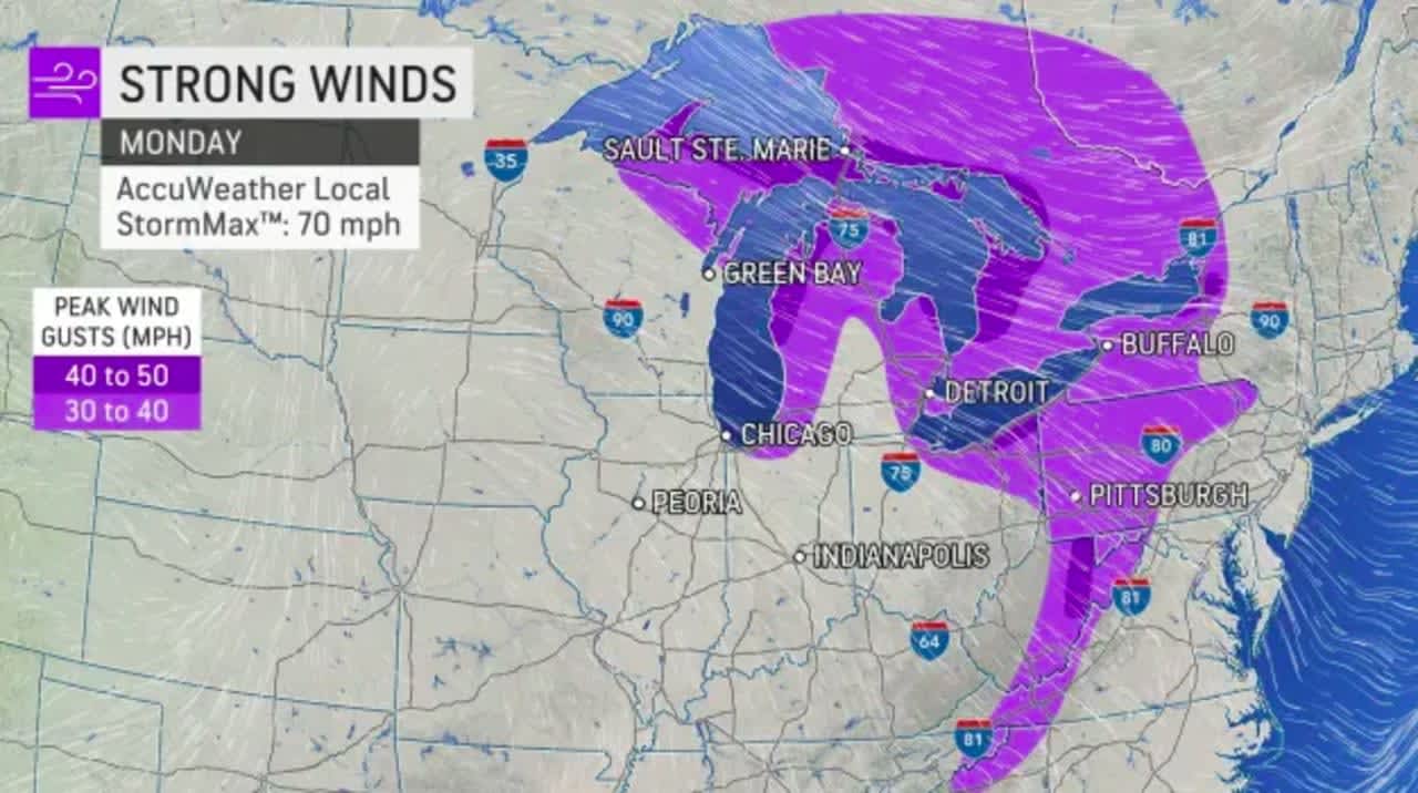 A windy week is on the pre-Thanksgiving menu in Pennsylvania.