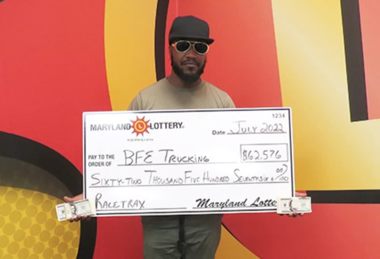The lucky Maryland Lottery winner.