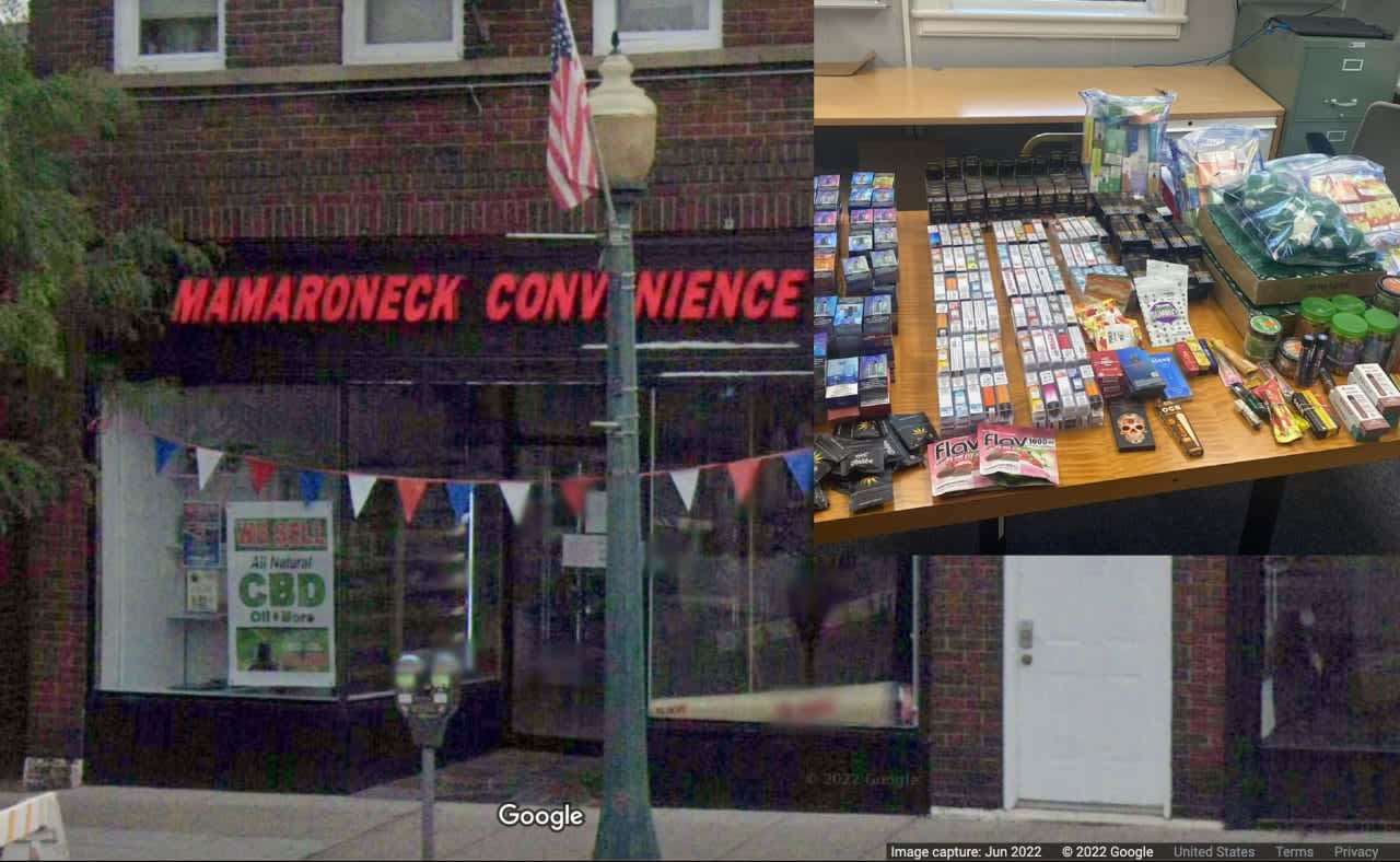 The Mamaroneck Convenience Store at 311 Mamaroneck Ave. is in trouble after selling illegal marijuana products, police said.