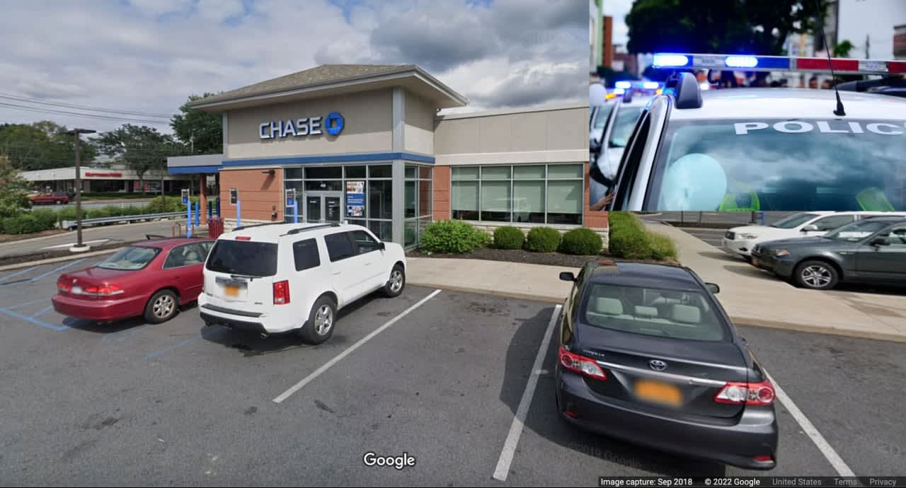 The theft happened at a Chase Bank in Greenburgh at 409 Tarrytown Rd. (Route 119).