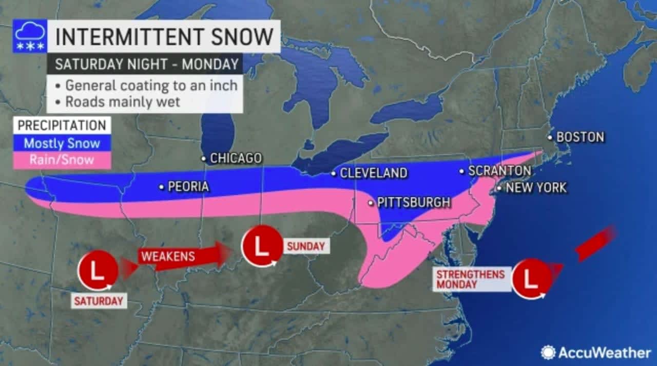 Two inches of snow could be coming this weekend if things line up "just right."