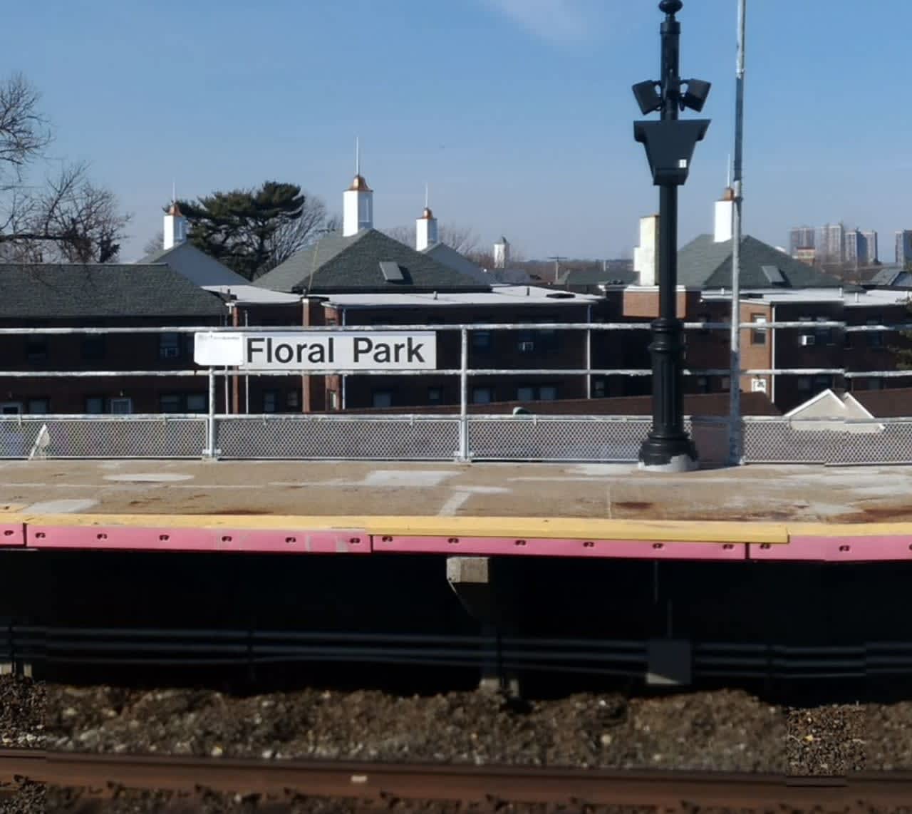 A body was found on the tracks at the Floral Park train station on Long Island.