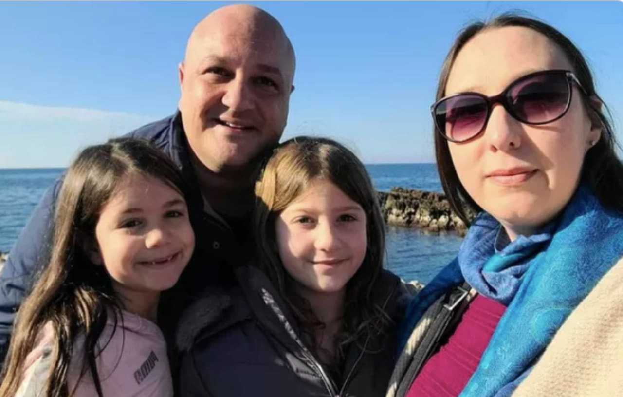 Will and Jackie Montanaro with their daughters.