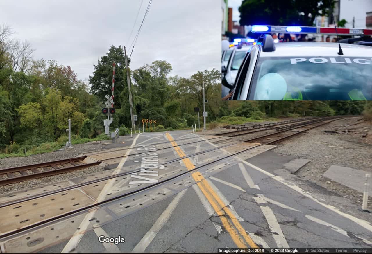 The incident happened at the railway crossing on Virginia Road in North White Plains.