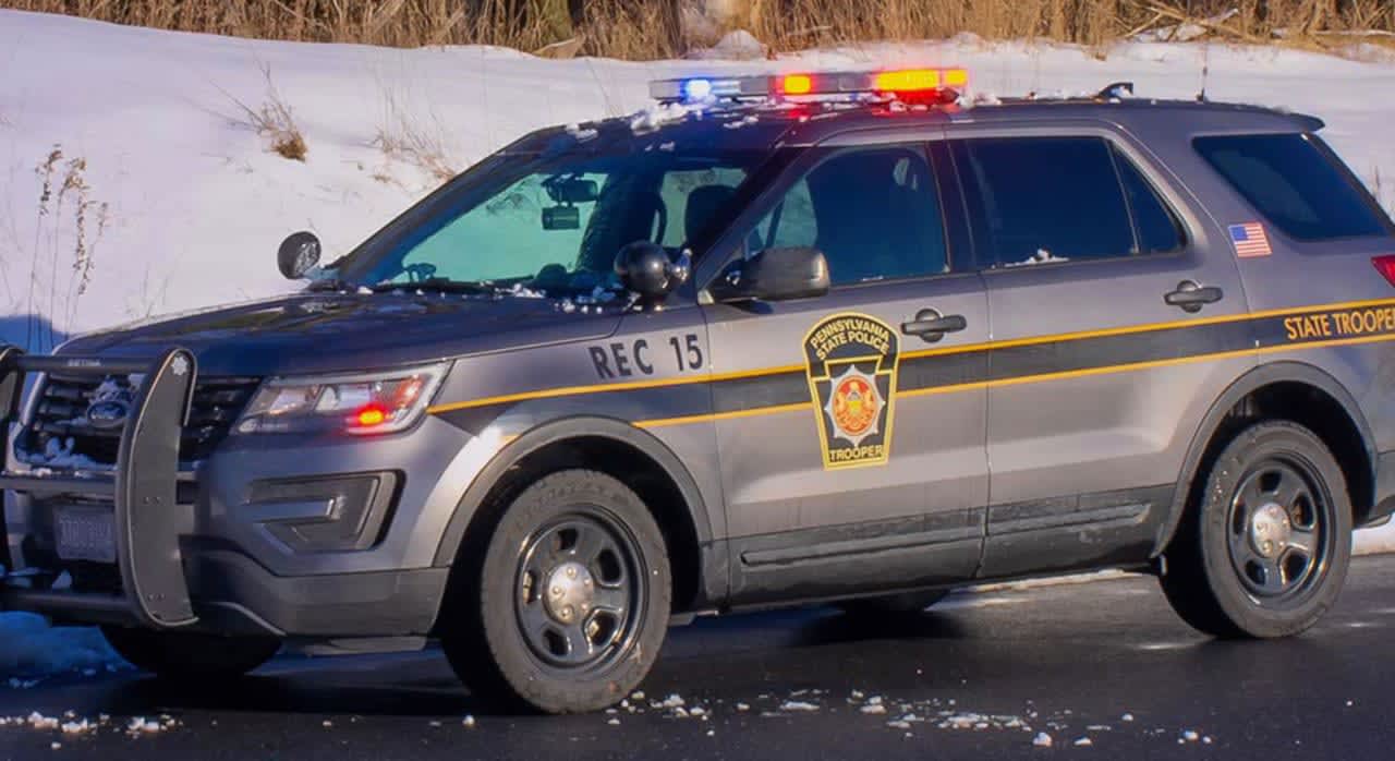A Pennsylvania state police vehicle.