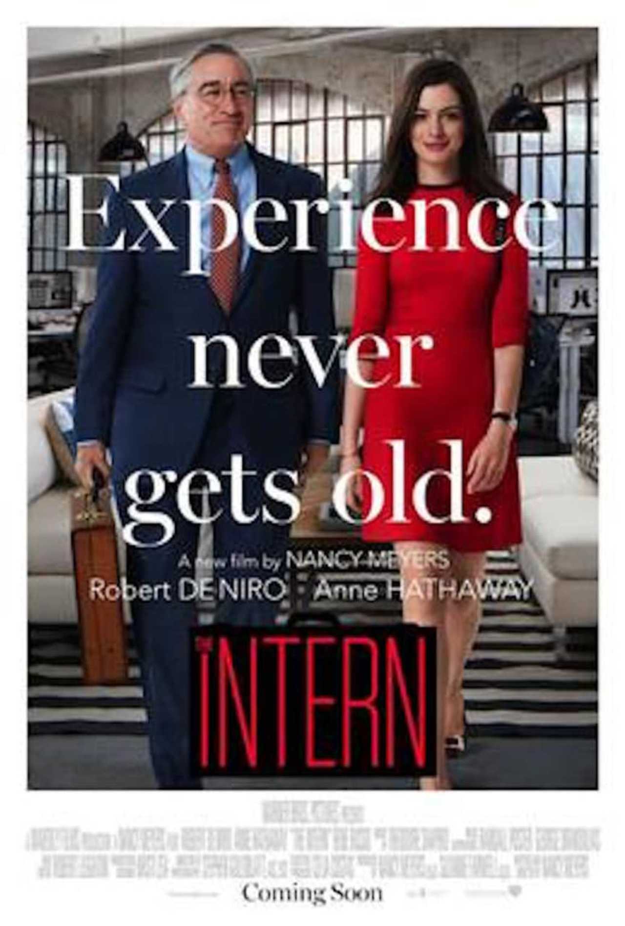 "The Intern" stars Robert De Niro and Anne Hathaway.