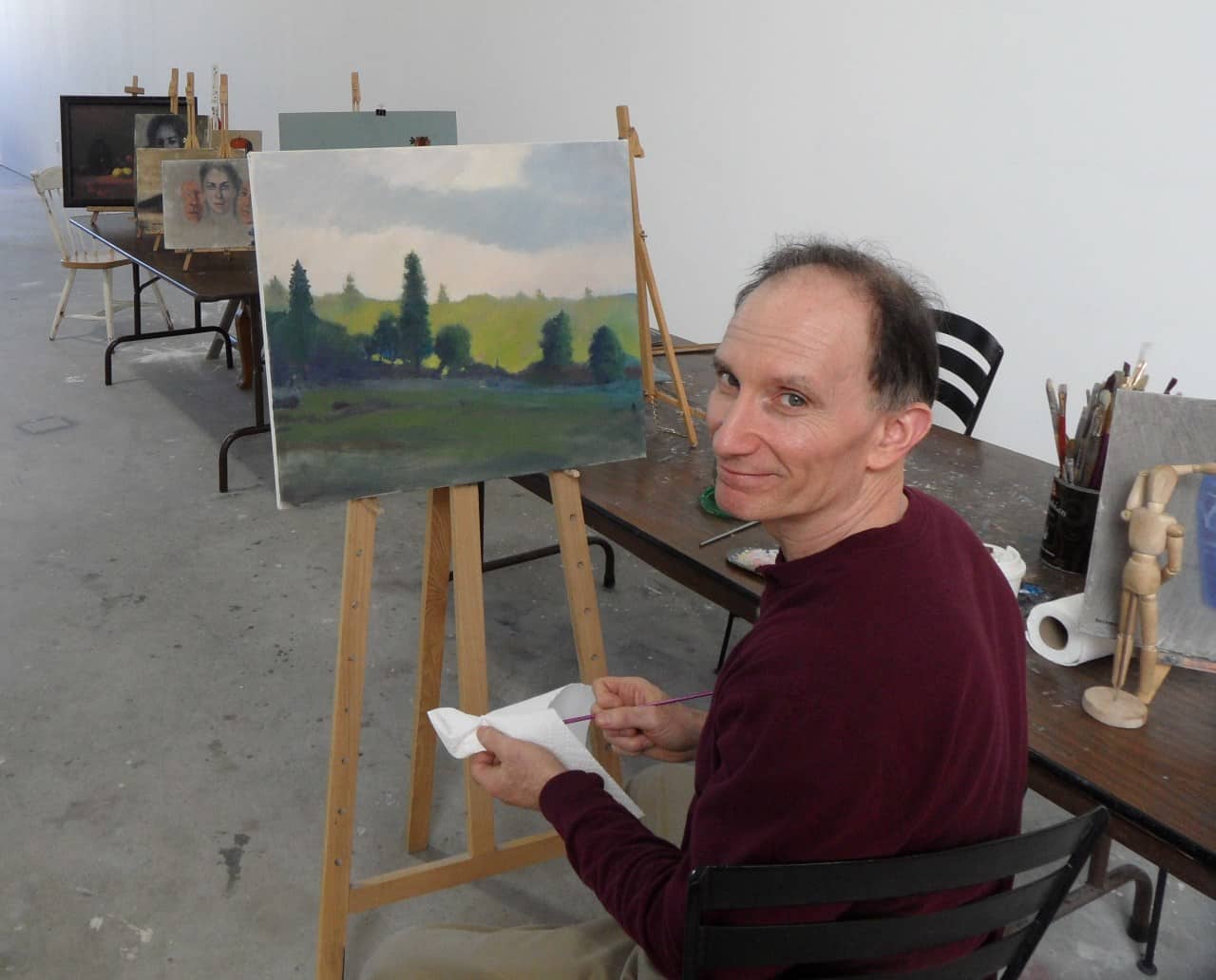 David Buckbinder is teaching art classes in Fair Lawn.