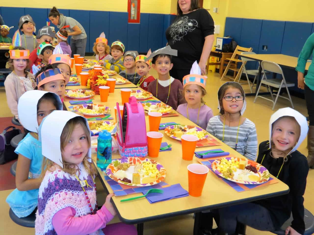 Kindergartners celebrated Thanksgiving at Todd Elementary.