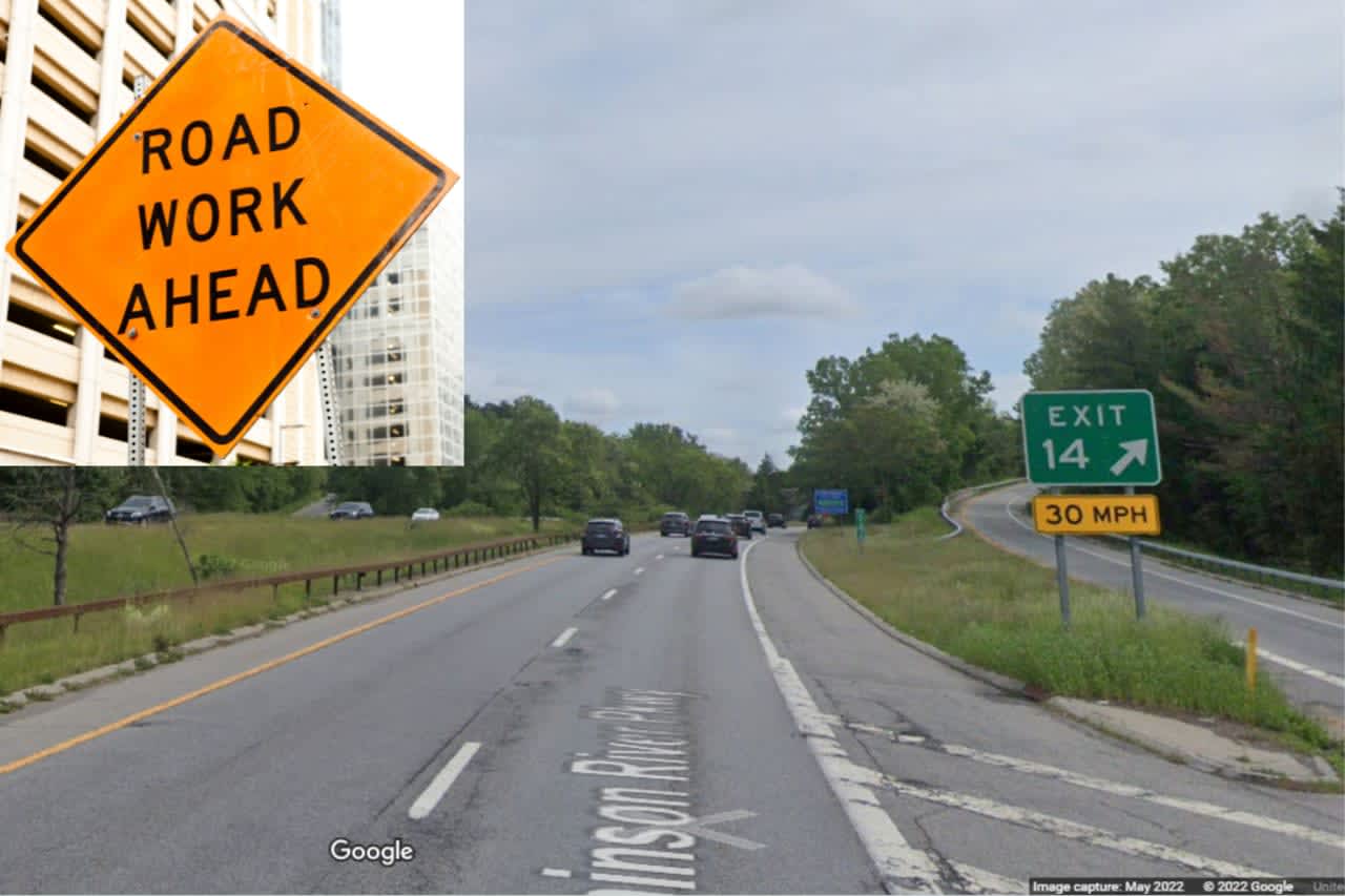 Crews will close one southbound lane along the Hutchinson River Parkway between Scarsdale and Harrison on Tuesday, Nov. 1.