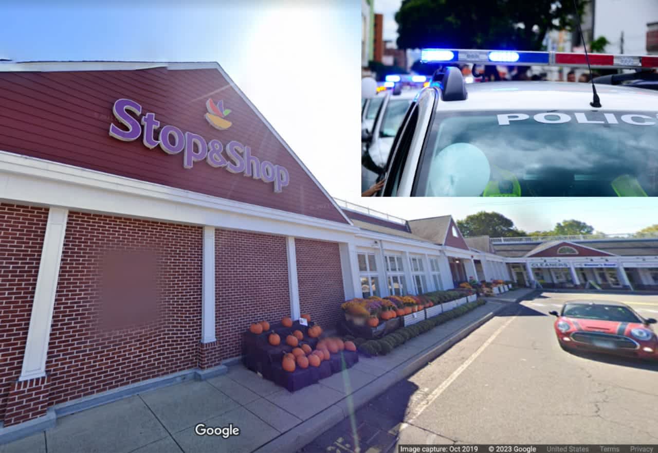 The larceny happened at the Stop & Shop in Darien on Old Kings Highway North.