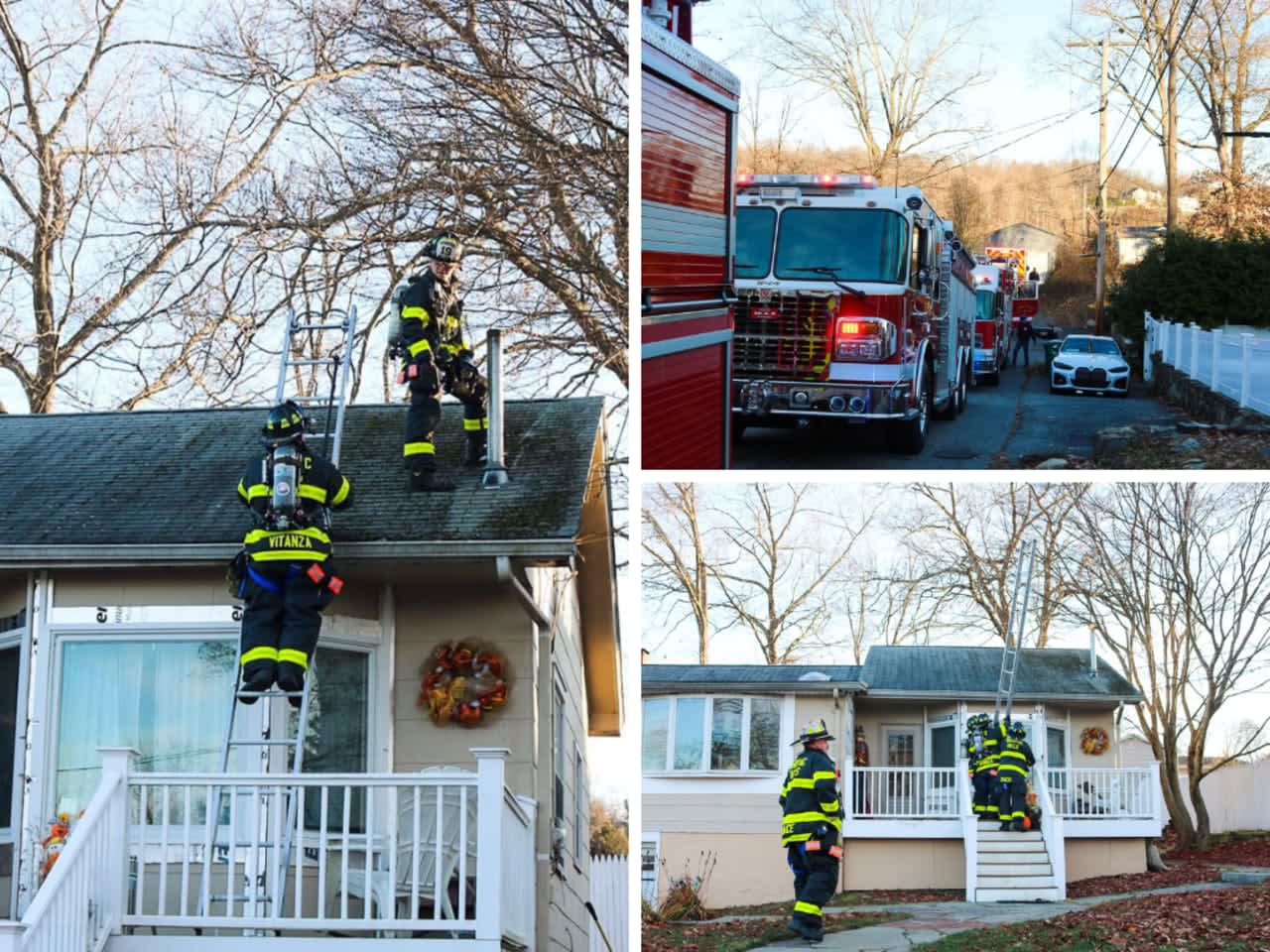 The chimney fire happened in Mahopac Falls on Willow Drive.