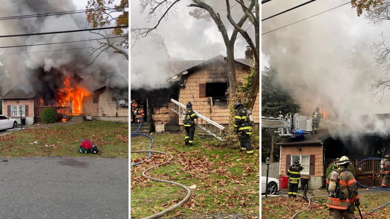 A fire broke out at the home on Monday, Oct. 31, the North Patchogue Fire Department reported.