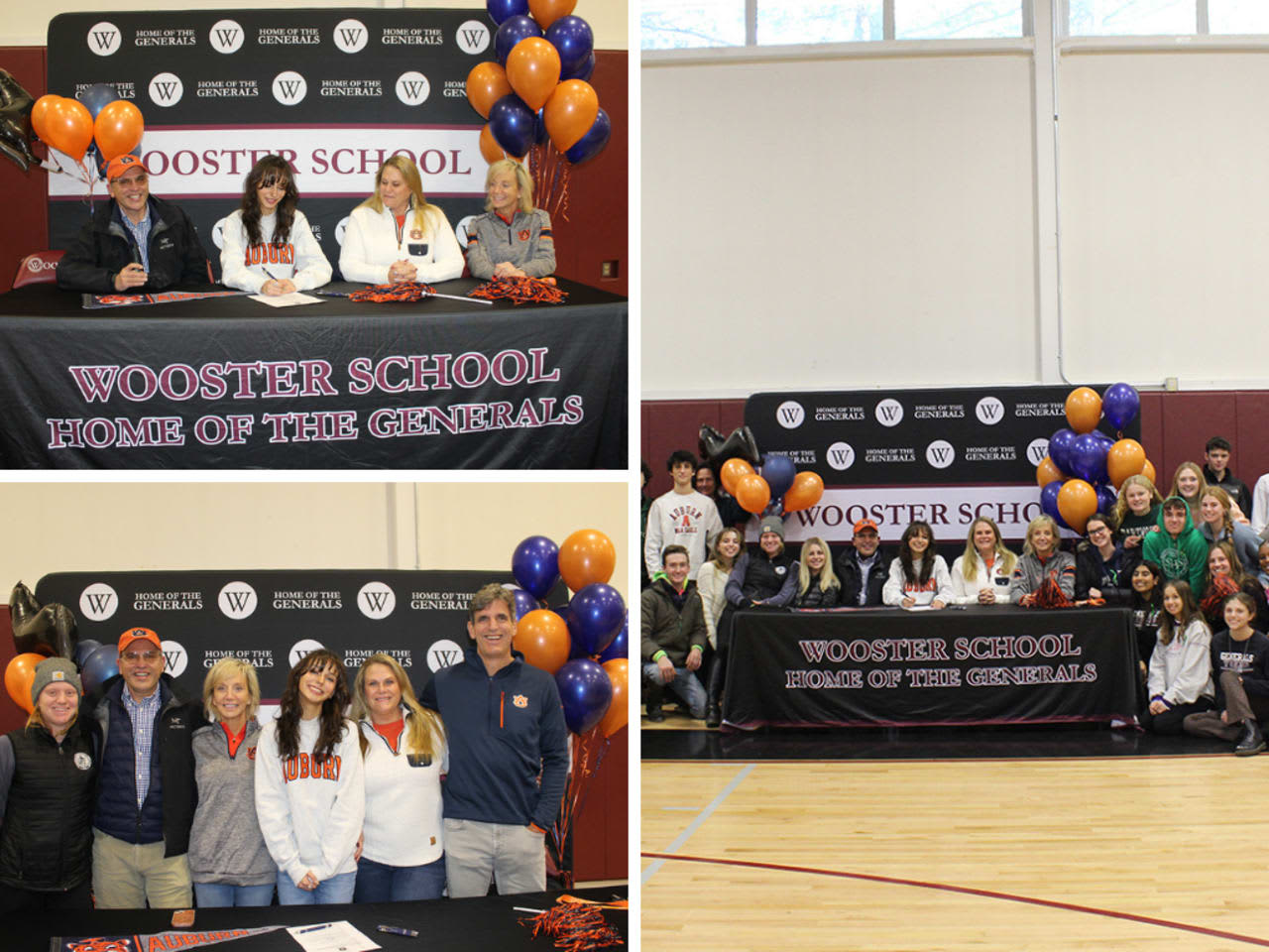 Wooster School senior Emily Clee signs her letter of intent to join Auburn University's women's equestrian team.