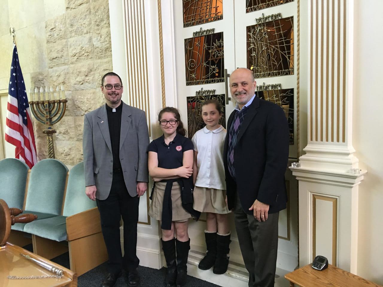 These Chapel School sisters served as "Pastors for the Day" at Village Lutheran Church in Bronxville.