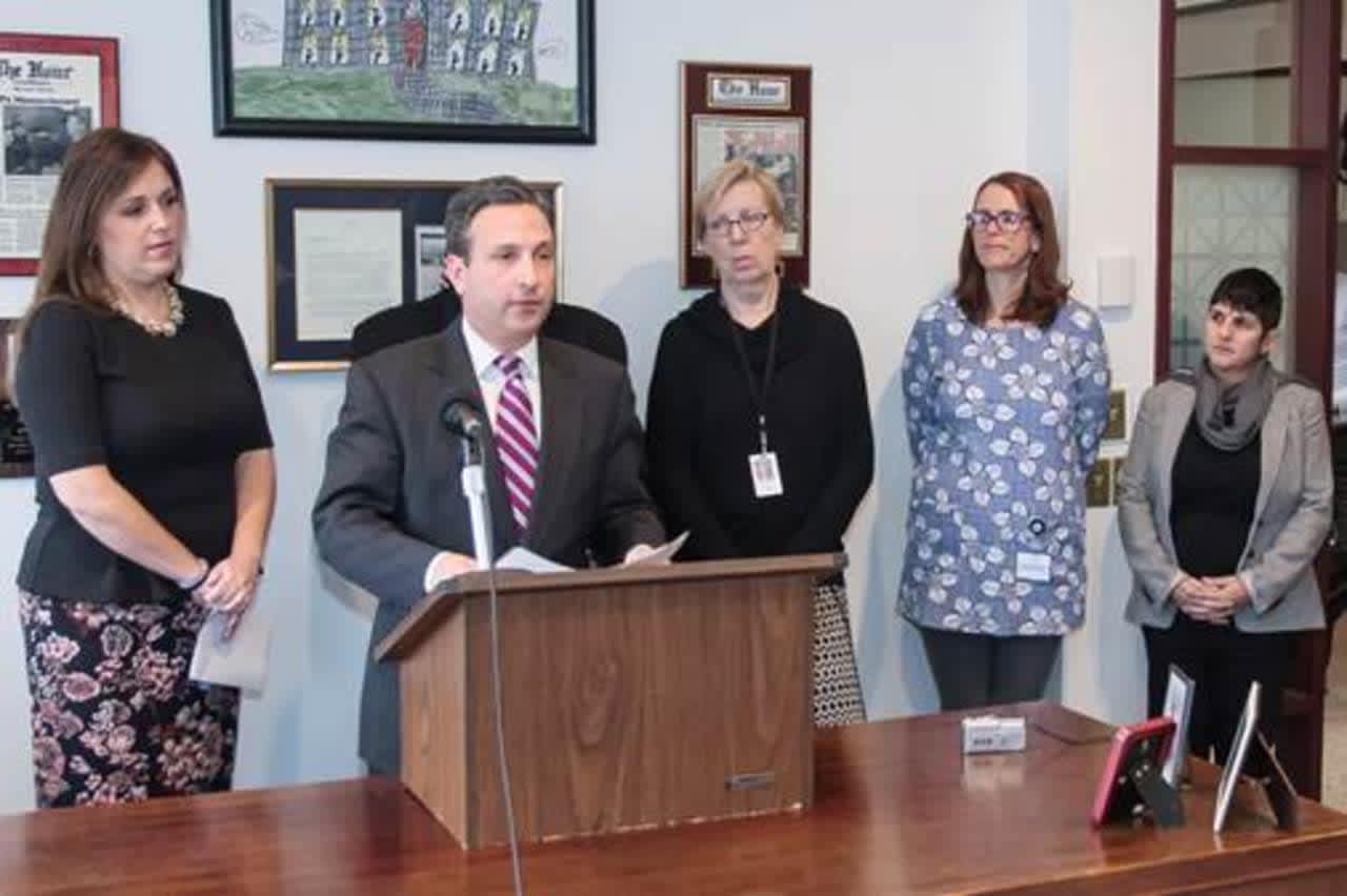 Sen. Bob Duff and health advocates vow to fight any attacks on women's health in a press conference Tuesday