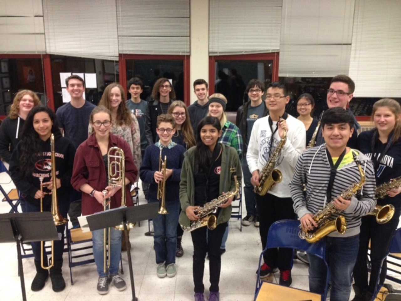 White Plains Jazz Band Performs At Fordham Basketball Game White