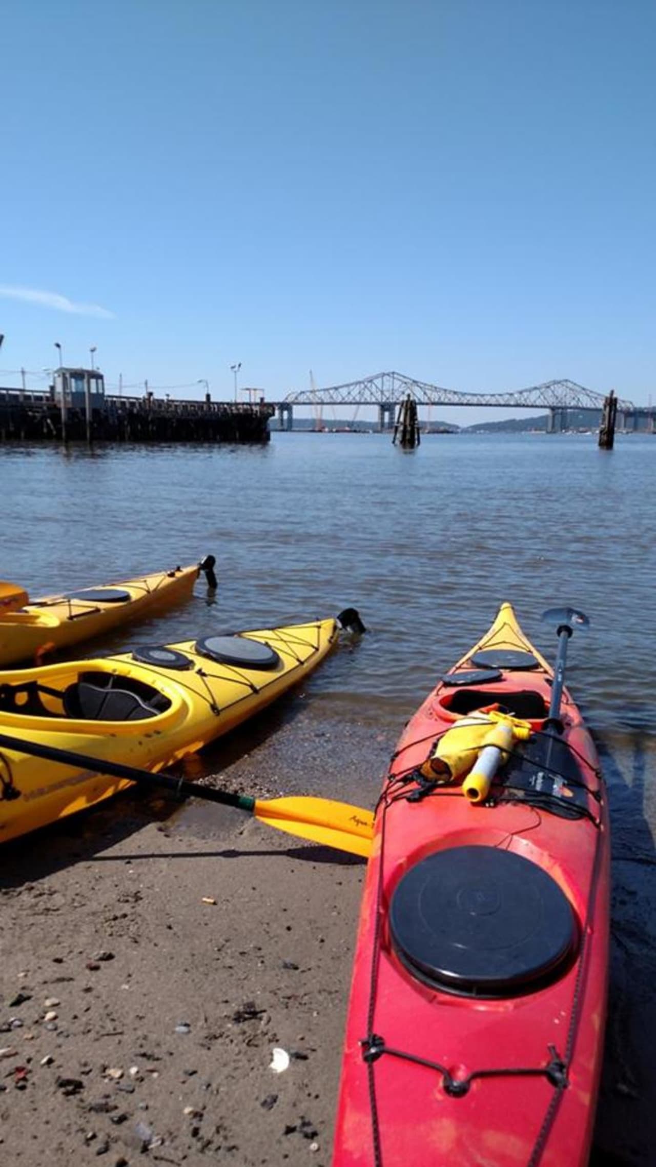 Kayaks at the shoreline of the Hudson River in Tarrytown. New York is ranked as one of the worst states to retire because of affordability, but the state ranks rather high in terms of quality of life.