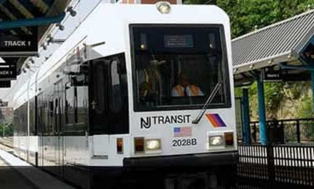 A woman was fatally struck by a light rail train in Weehawken Monday.