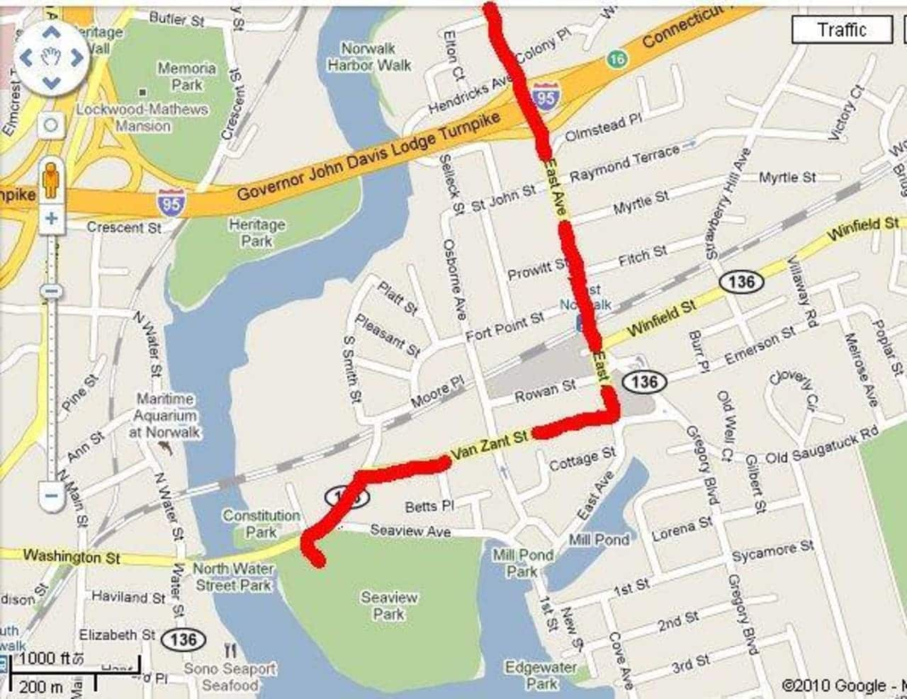 The parade route for the Norwalk Memorial Day Parade will be closed to traffic on Monday.