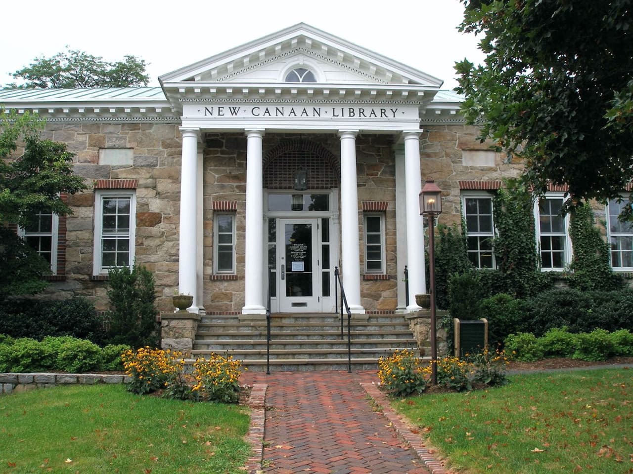 The New Canaan Library is one of the places that will be closed for Memorial Day. 