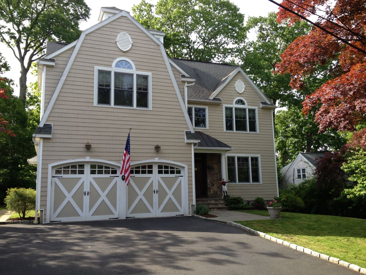The home at 4 Leslie Lane in New Canaan will be open from 1 to 3 p.m. on Sunday. 
