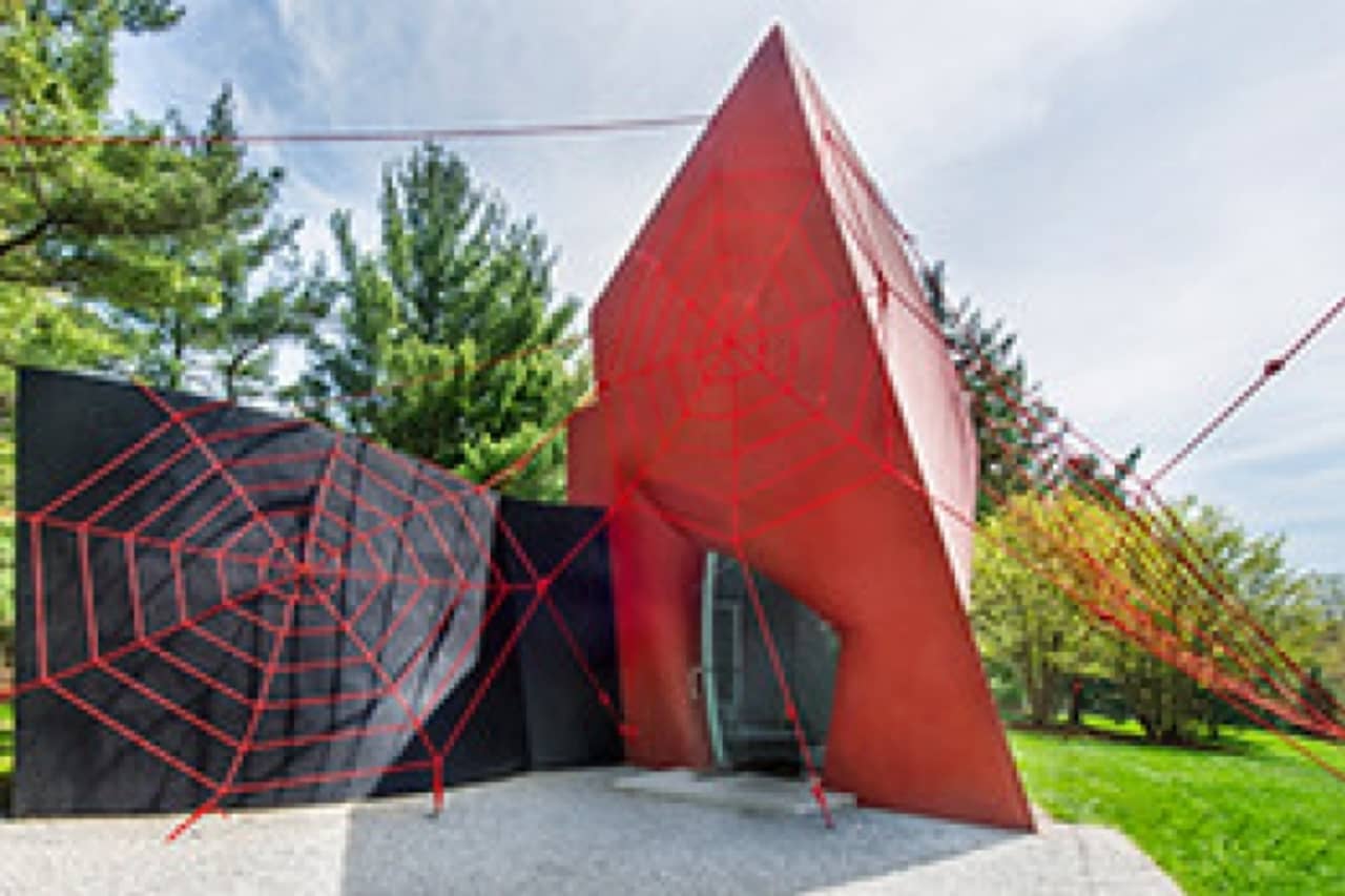 The Philip Johnson Glass House in New Canaan hosts its first site-specific exhibition: SNAP! by E.V. Day. 
