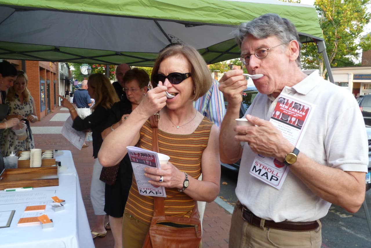 The New Canaan Chamber of Commerce's "Taste of the Town Stroll" returns Thursday evening.