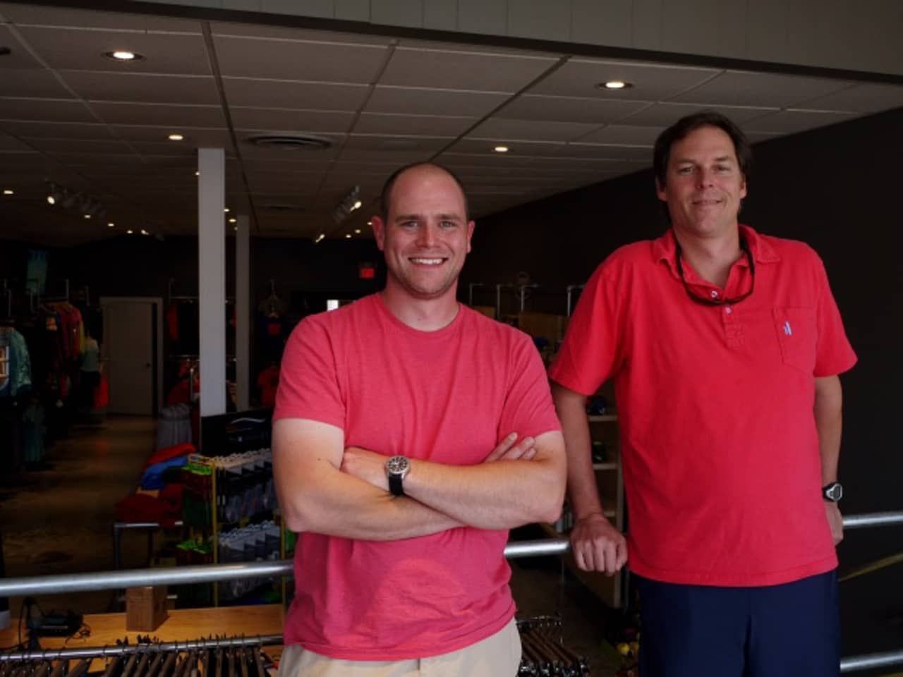 New Canaan natives Steve Seelert and Chris Sanford said they had a common vision for how they wanted their new Fairfield athletic store, The Authentic Athlete, to look.