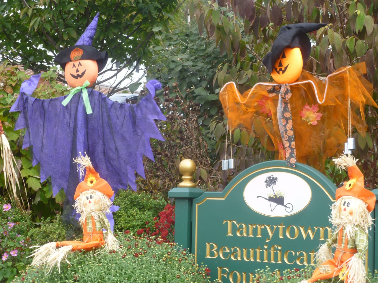 The Tarrytown Beautification Foundation is housing goblins in time for Halloween in the villages.