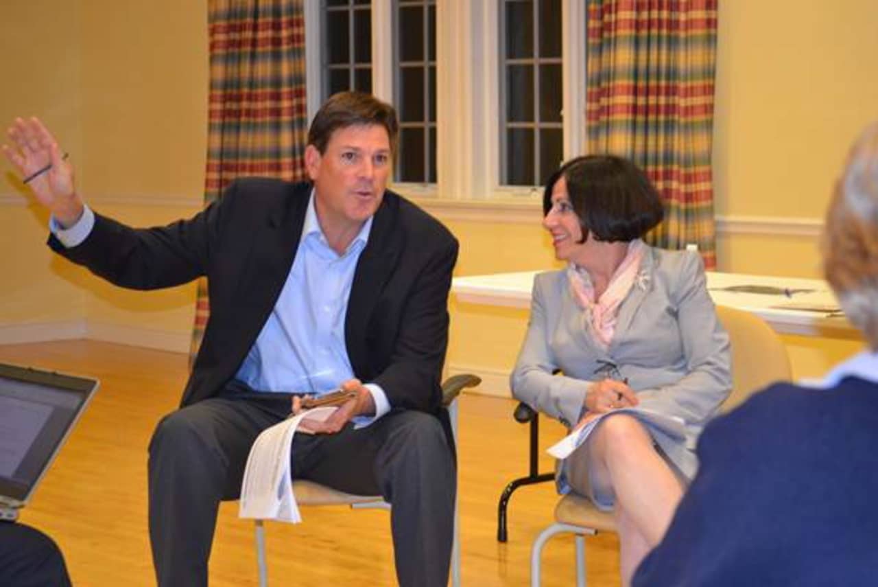State Republicans, including Rep. Tom O'Dea, left and State Sen. Toni Boucher, recently wrapped up a series of town hall series.