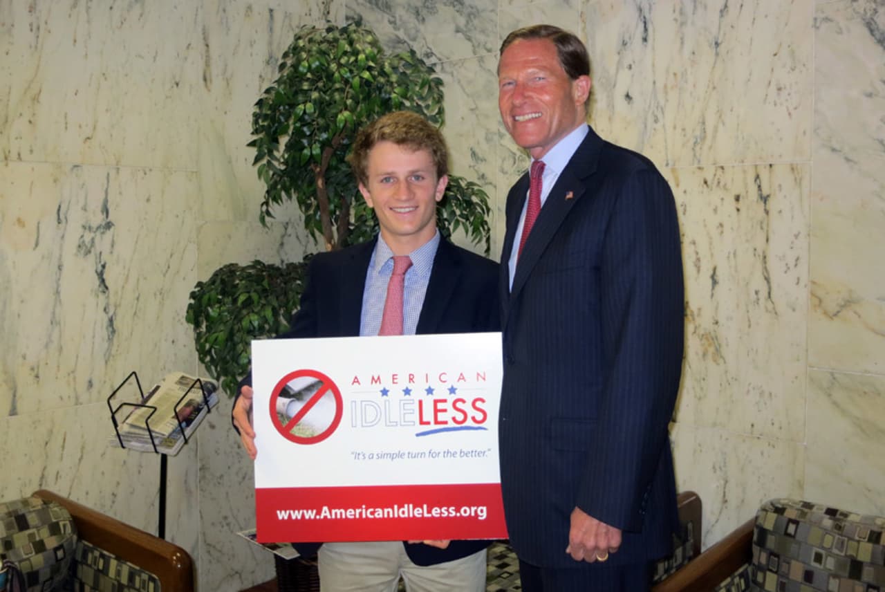 The American Lung Association of the Northeast is set to honor New Canaan's Reed Shultz, left, during the organization's 2014 Spring gala.  U.S. Senator Richard Blumenthal (D-CT) has supported Shultz and his efforts. 