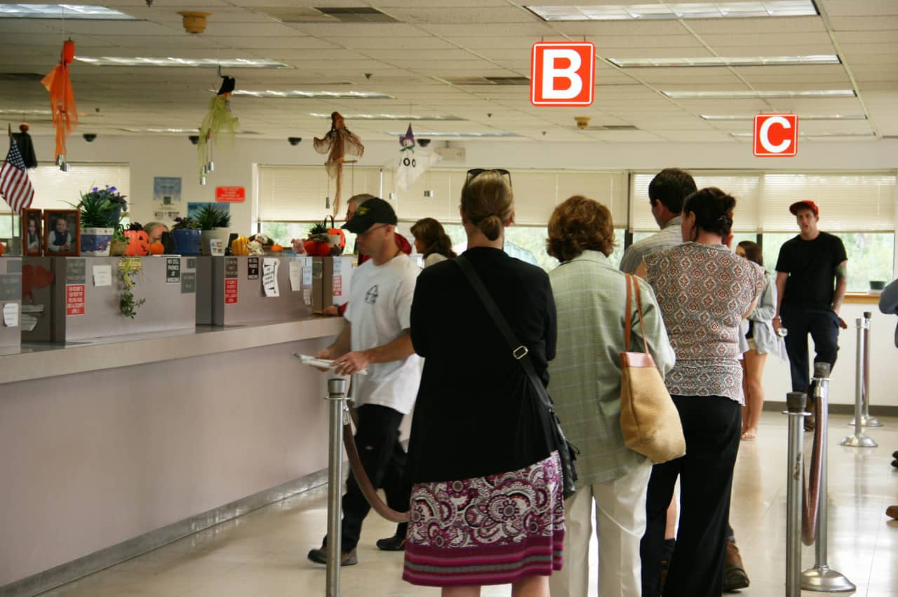 A recent study by DMV.com said New Yorkers spend just over 34 minutes waiting at the Department of Motor Vehicles.