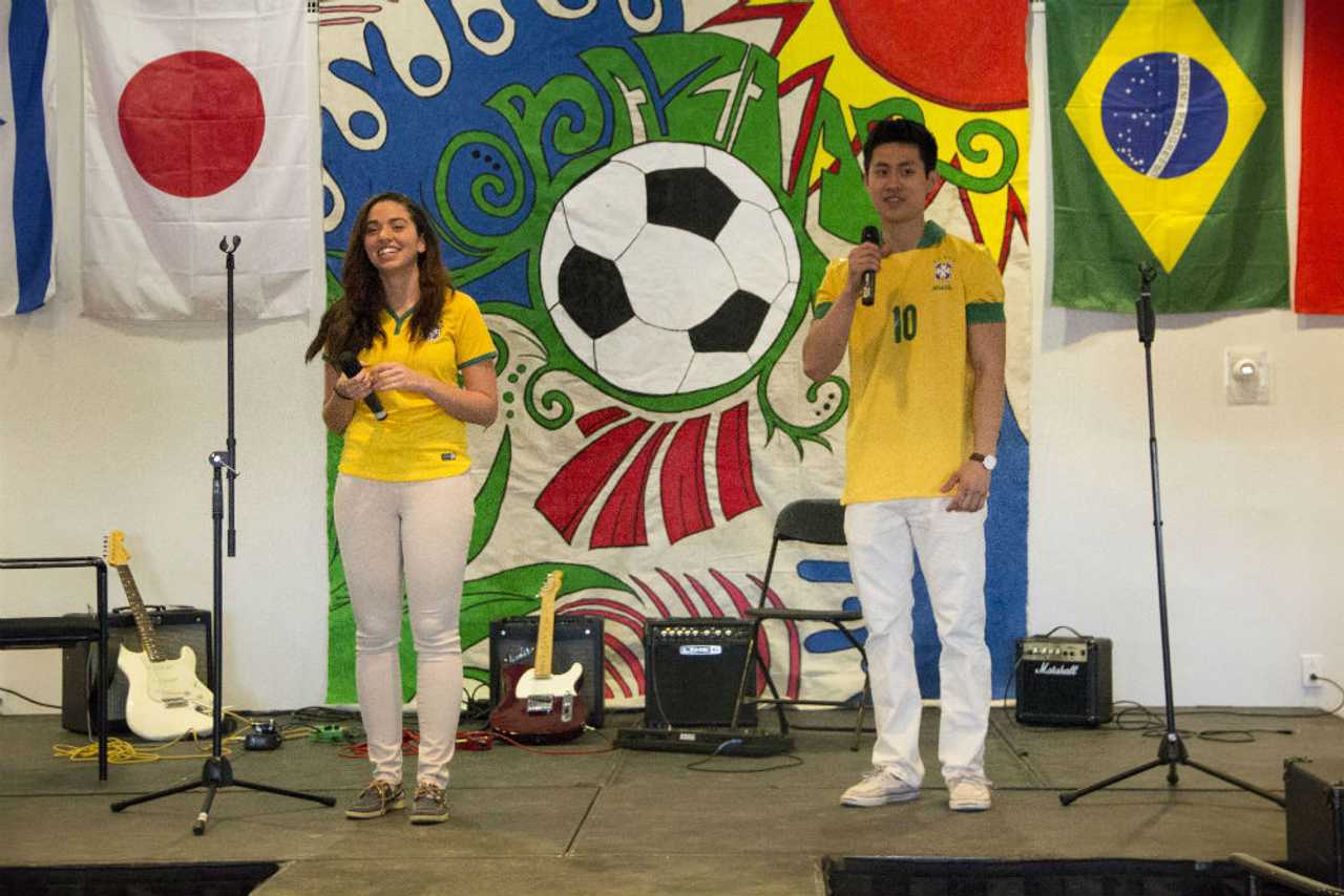 Melanie Santos and Gary Chou host Manhattanville's 37th International Bazaar