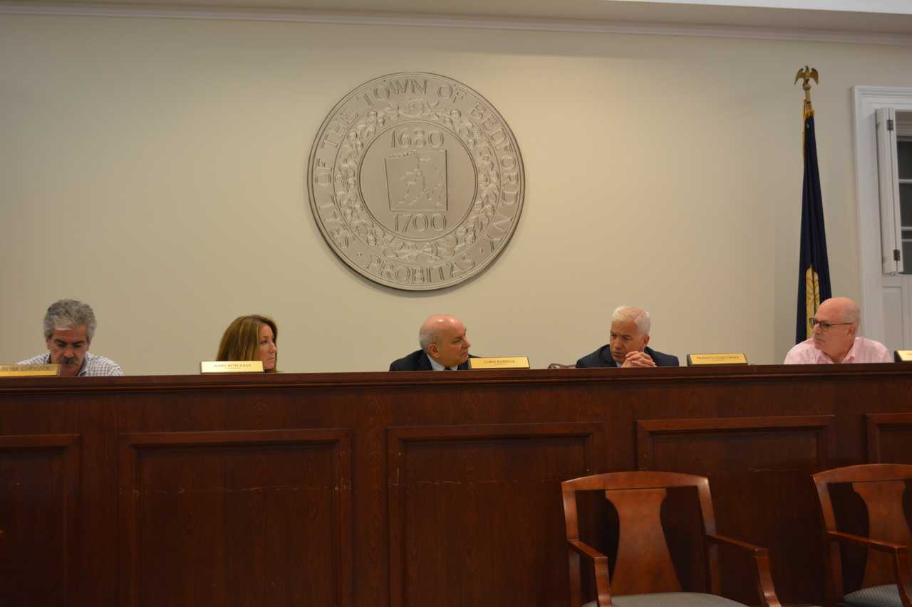 The Bedford Town Board approved a proclamation honoring the Katonah Swim and Dive Team.